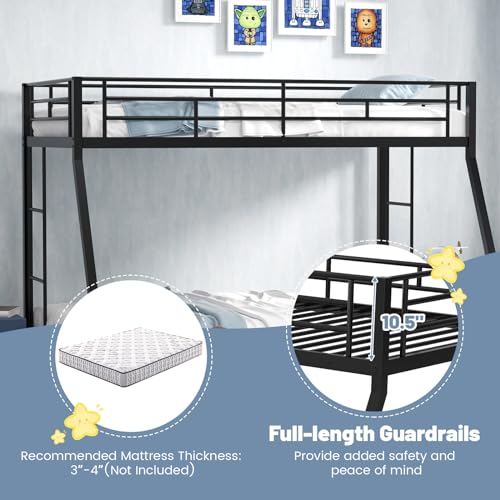 Twin Over Full Metal Bunk Bed with Trundle Z65254