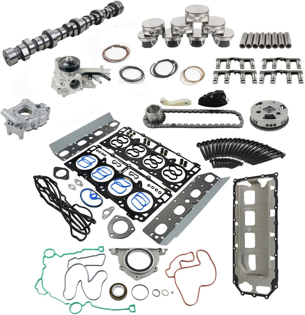 Camshaft Lifter Kit with Water Pump Timing Chain Kit for Dodge Ram 1500 5.7L V8 HEMI 2009-2019 X605760