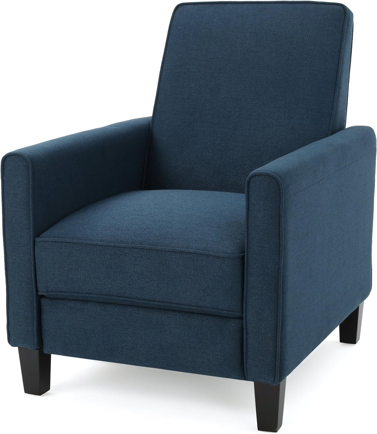 Dark Blue Fabric Recliner Club Chair N47585