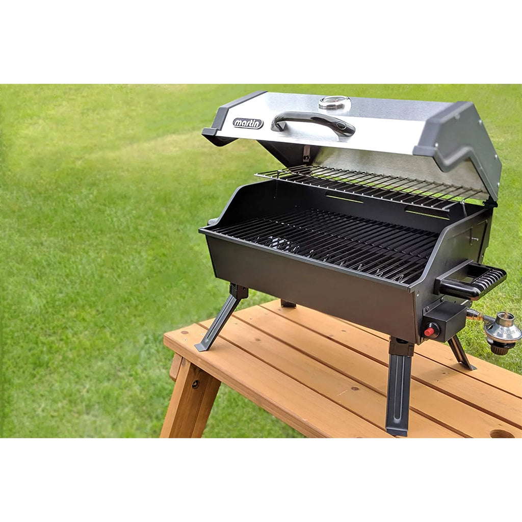 14,000 BTU Portable Propane Gas Grill with Grease Pan H984324