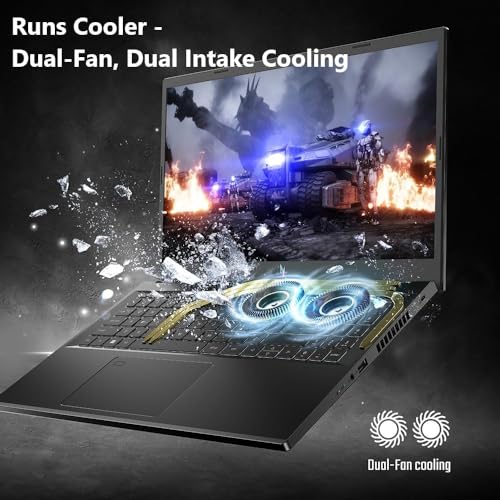 15.6" 144Hz FHD IPS Gaming Laptop, Intel i7-13620H, RTX 4060, 32GB DDR5 RAM, 1TB SSD J253
