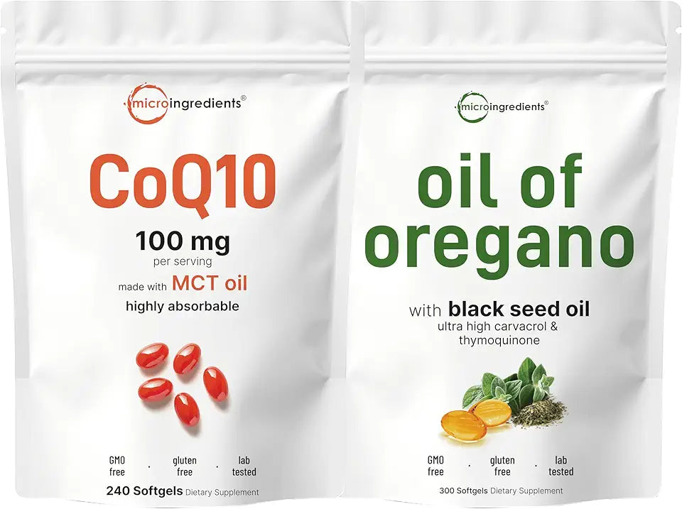 Oil of Oregano 6,000mg & CoQ10 100mg Softgels 2 Pack H335724