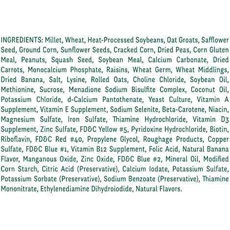 Cockatiel Nutrition Diet M608