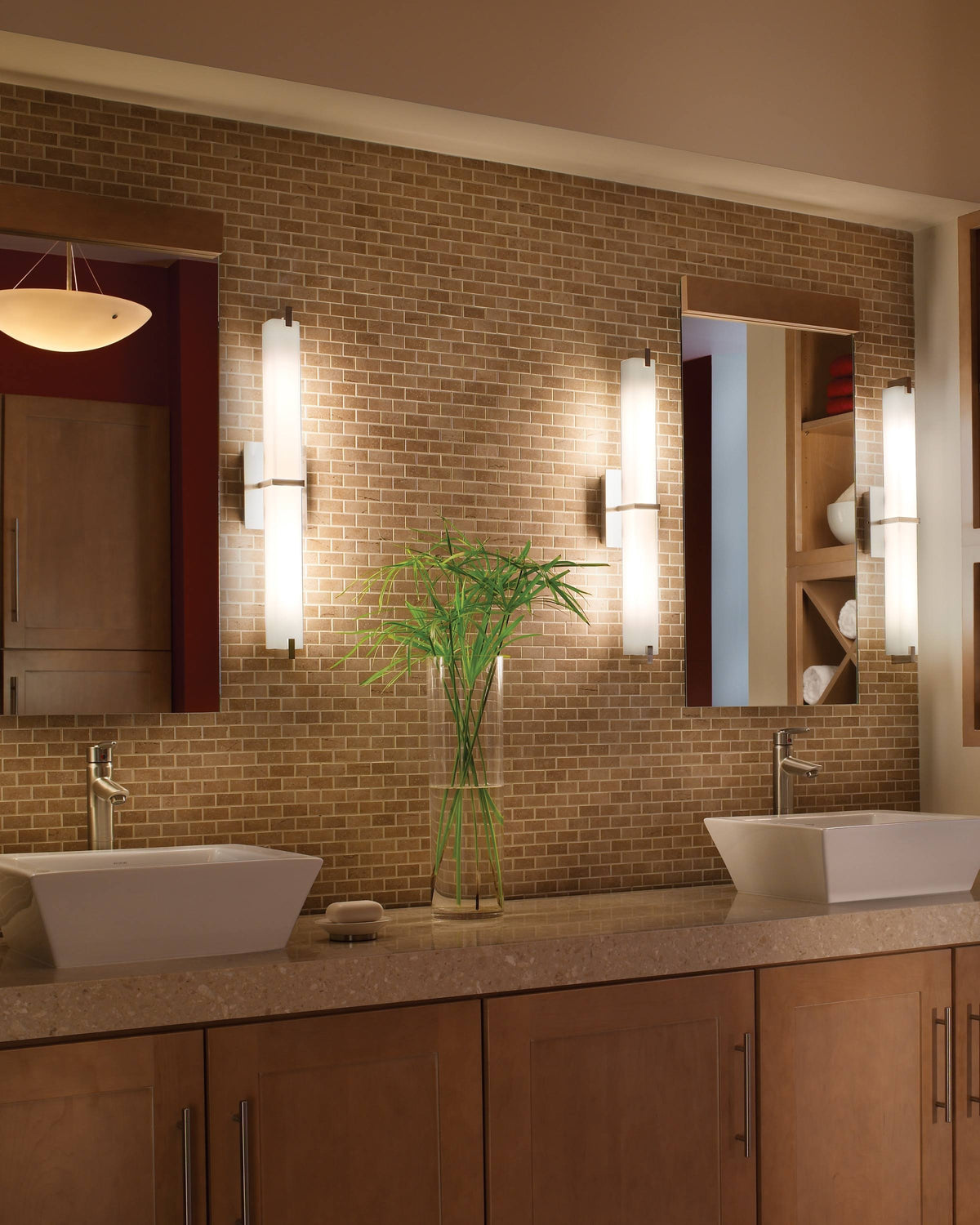 Satin Nickel Metro Bath Light G37365