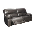 Gray Leather Power Reclining Sofa A9944