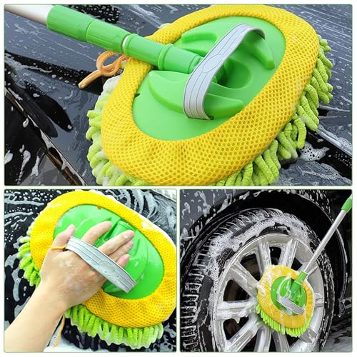 47" Car Wash Brush Mop Cleaning Tool with Long Handle H83082