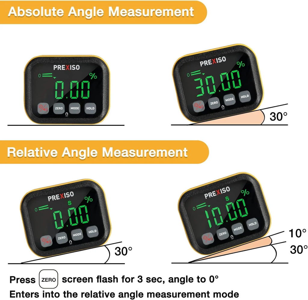 Magnetic Digital Angle Finder 0-360° Backlit Display C985