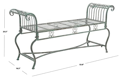 Antique White Outdoor Bench N8805