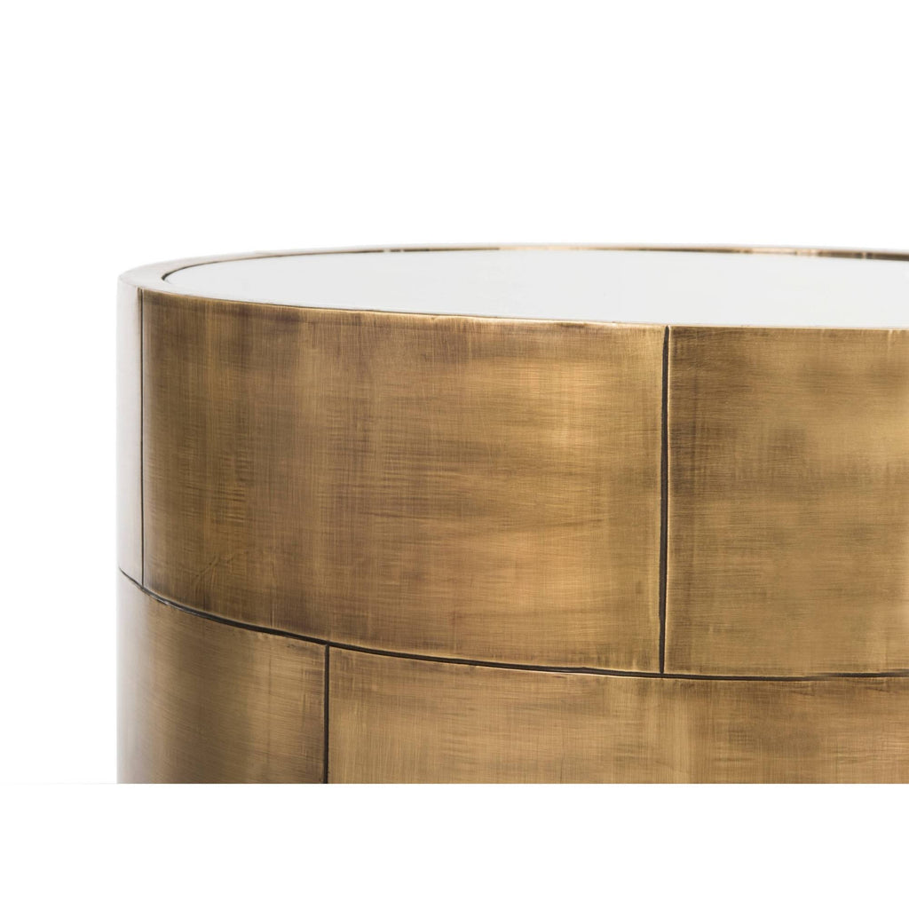 Brass Round Side Table T146