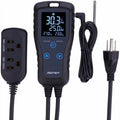 2-Stage Temperature Controller Thermostat Outlet 110V 10A C4296