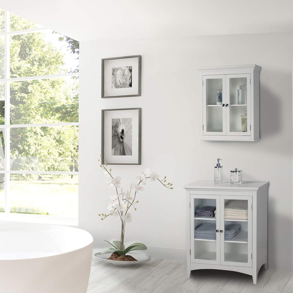 White Bathroom Cabinet U304567