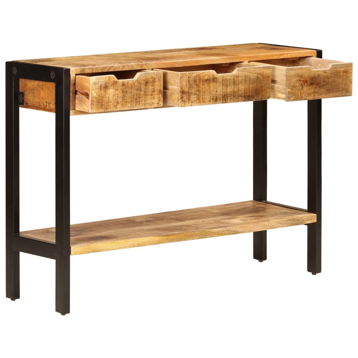 Mango Wood Sideboard with 3 Drawers and 1 Shelf S99373