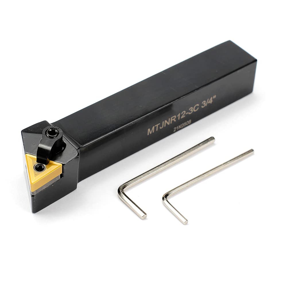 Lathe Turning Tool Holder with TNMG332 Insert, 93 Degree, Pack of 2 I237063