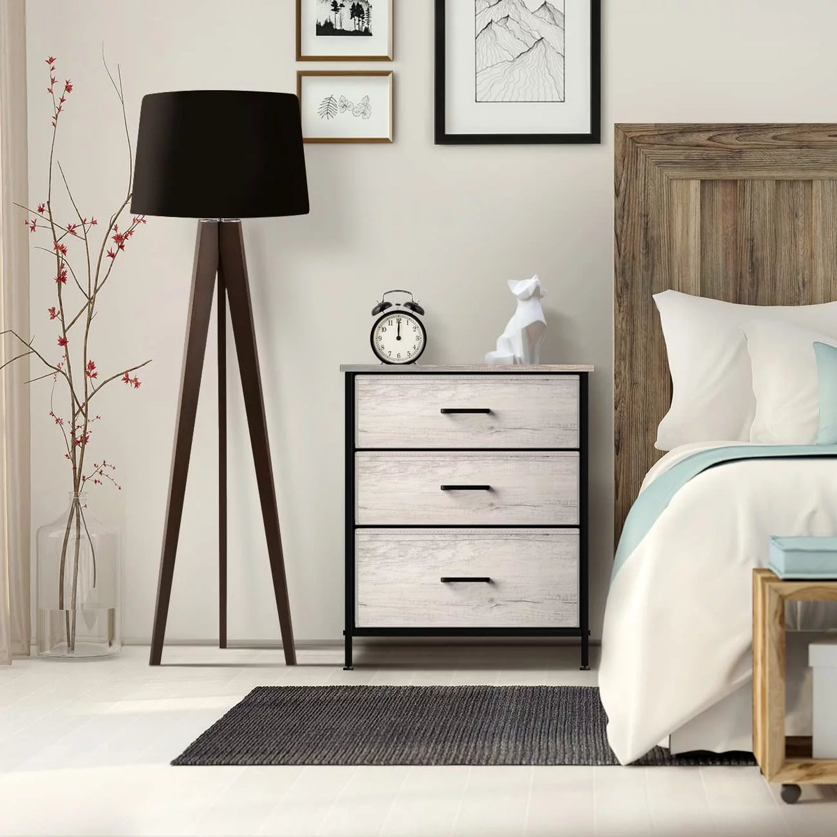3 Drawer Nightstand X19526