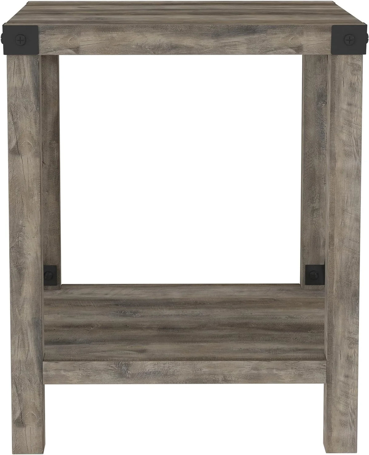 18 Inch Grey Wash Side Table Z249