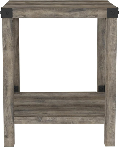18 Inch Grey Wash Side Table Z249