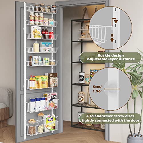 8-Tier Over the Door Metal Pantry Organizer E289