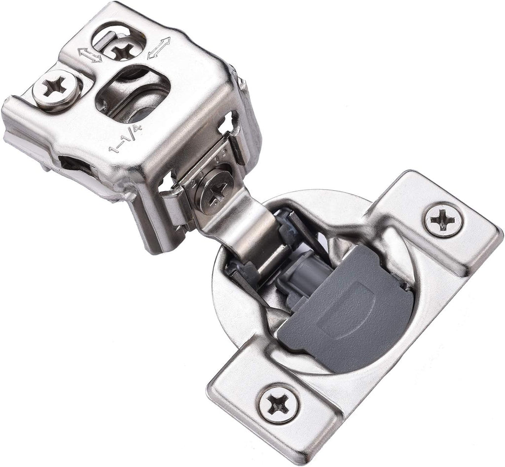 2 Pack Soft Closing 1-1/4 inch Overlay Concealed Hinges E516