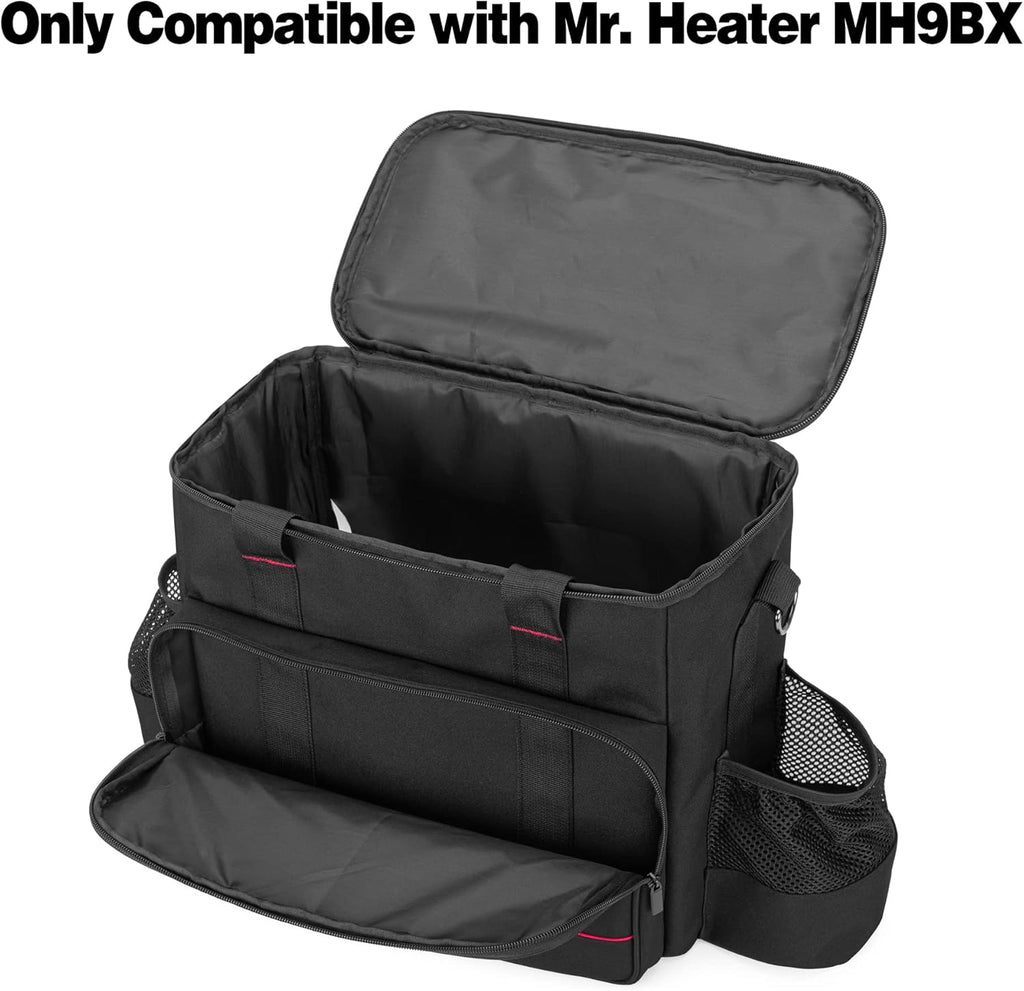 Portable Heater Carry Bag with Pockets and Handles Black U56752