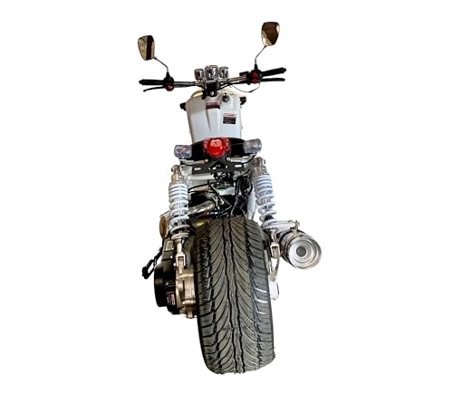 50cc Stretched Scooter Automatic Transmission Wide 205/30-12 Rear Tire Street Legal Moped V574457