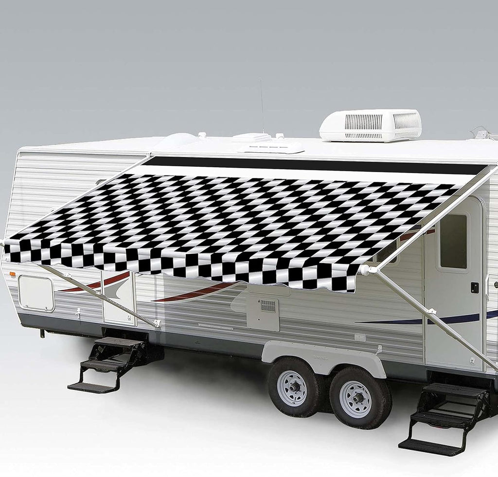 Heavy Duty Weatherproof Vinyl RV Awning Fabric Replacement K356