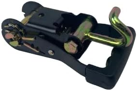 Heavy Duty Black Rubber Handle Ratchet with Bent Finger Hook Q133
