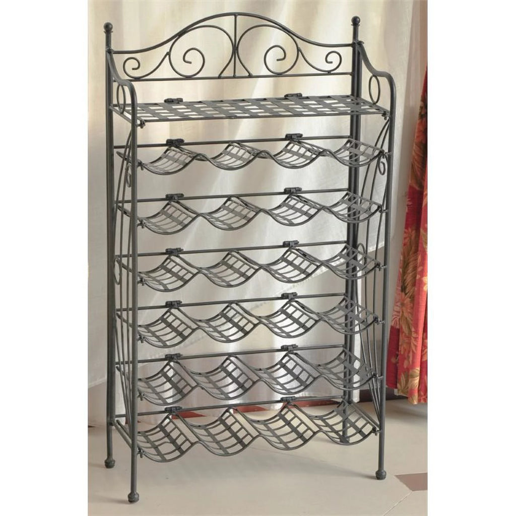 Iron 24-Bottle Wine Rack A9857