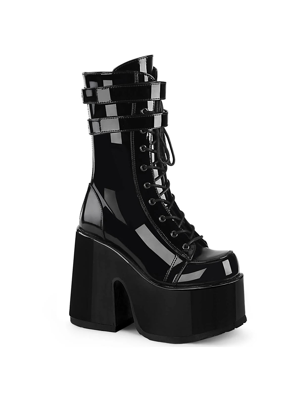 Black Vegan Leather Shoes L588