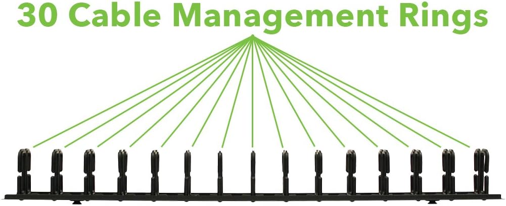 2 Channel Plastic Vertical Cable Manager 34 Inch K242
