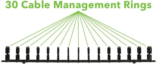 2 Channel Plastic Vertical Cable Manager 34 Inch K242