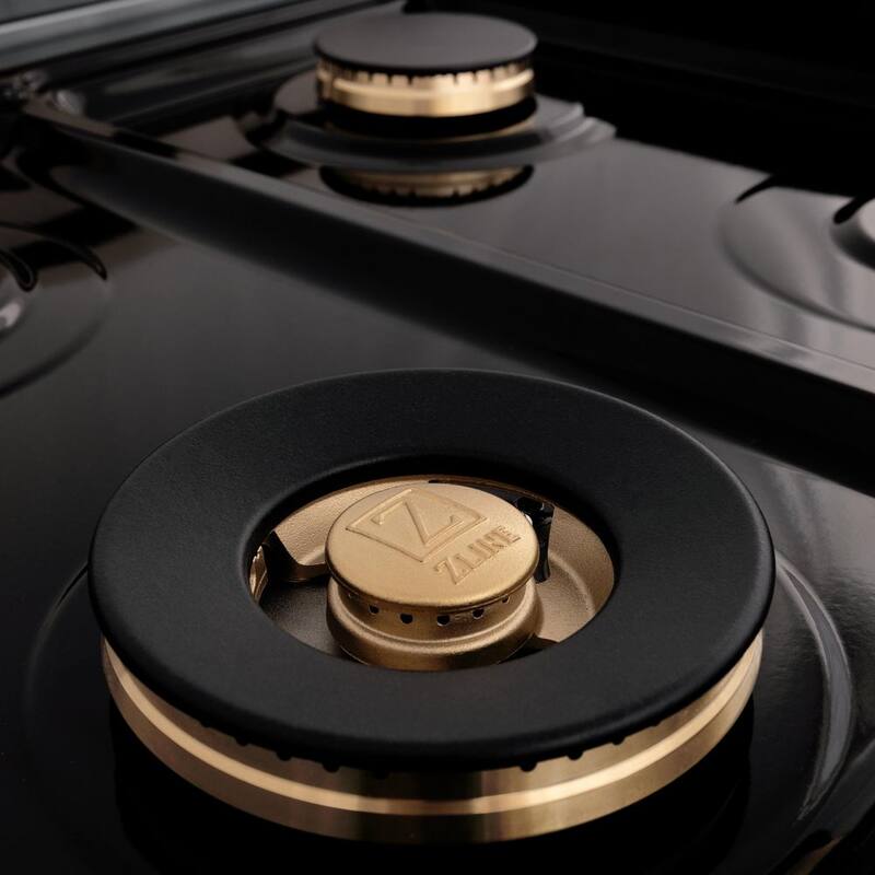 48 in. 7 Burner Double Oven Dual Fuel Range in Stainless Steel and Matte Black Z370