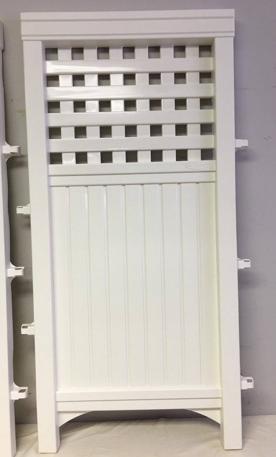 White 4-Piece Outdoor Screen Enclosure Set C695856