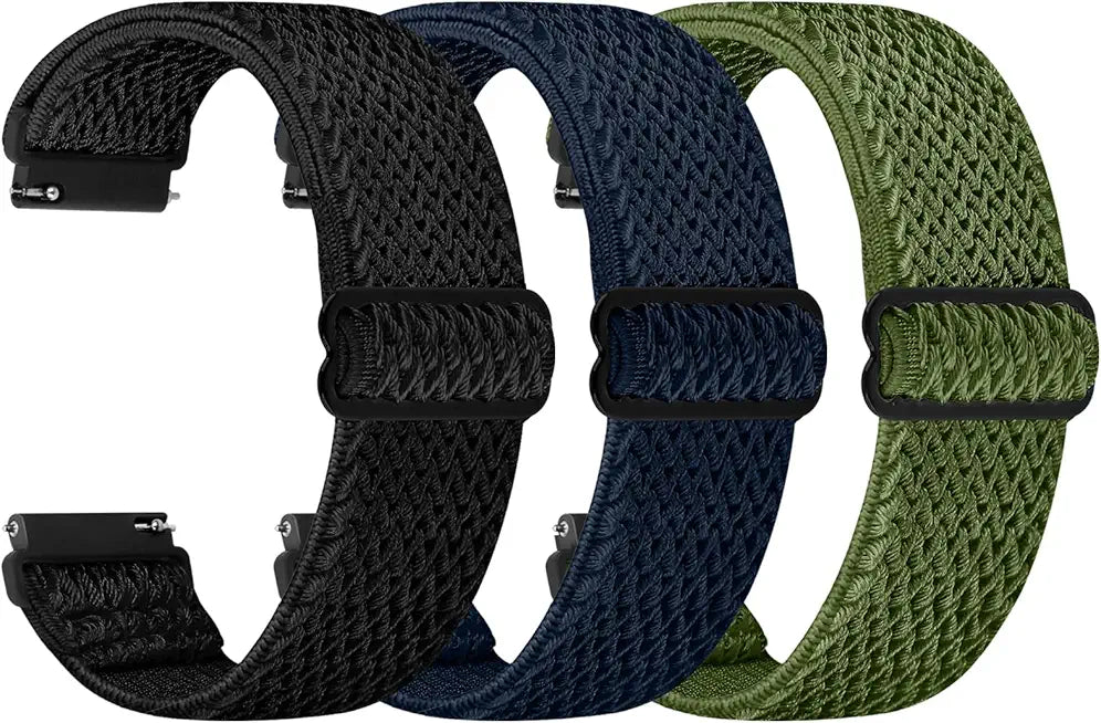 Quick Release Watch Band 18mm 19mm 20mm 22mm 24mm Adjustable Elastic Nylon Watch Straps W339