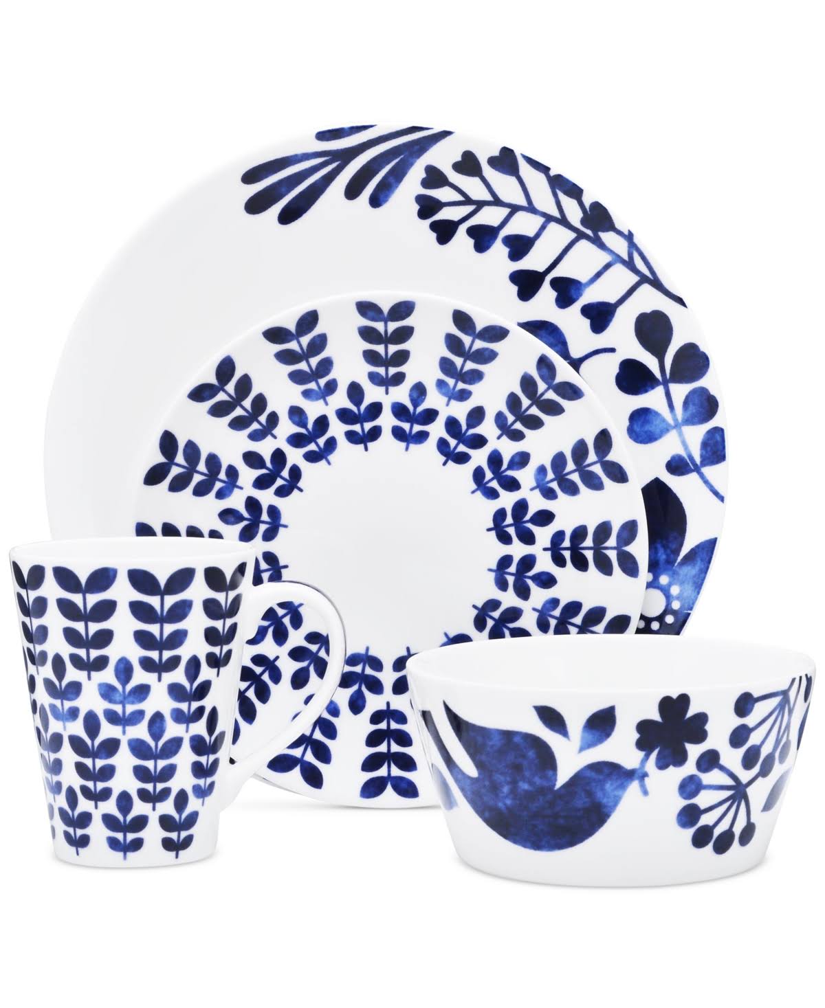 4-Piece Place Setting Blue/White N211063