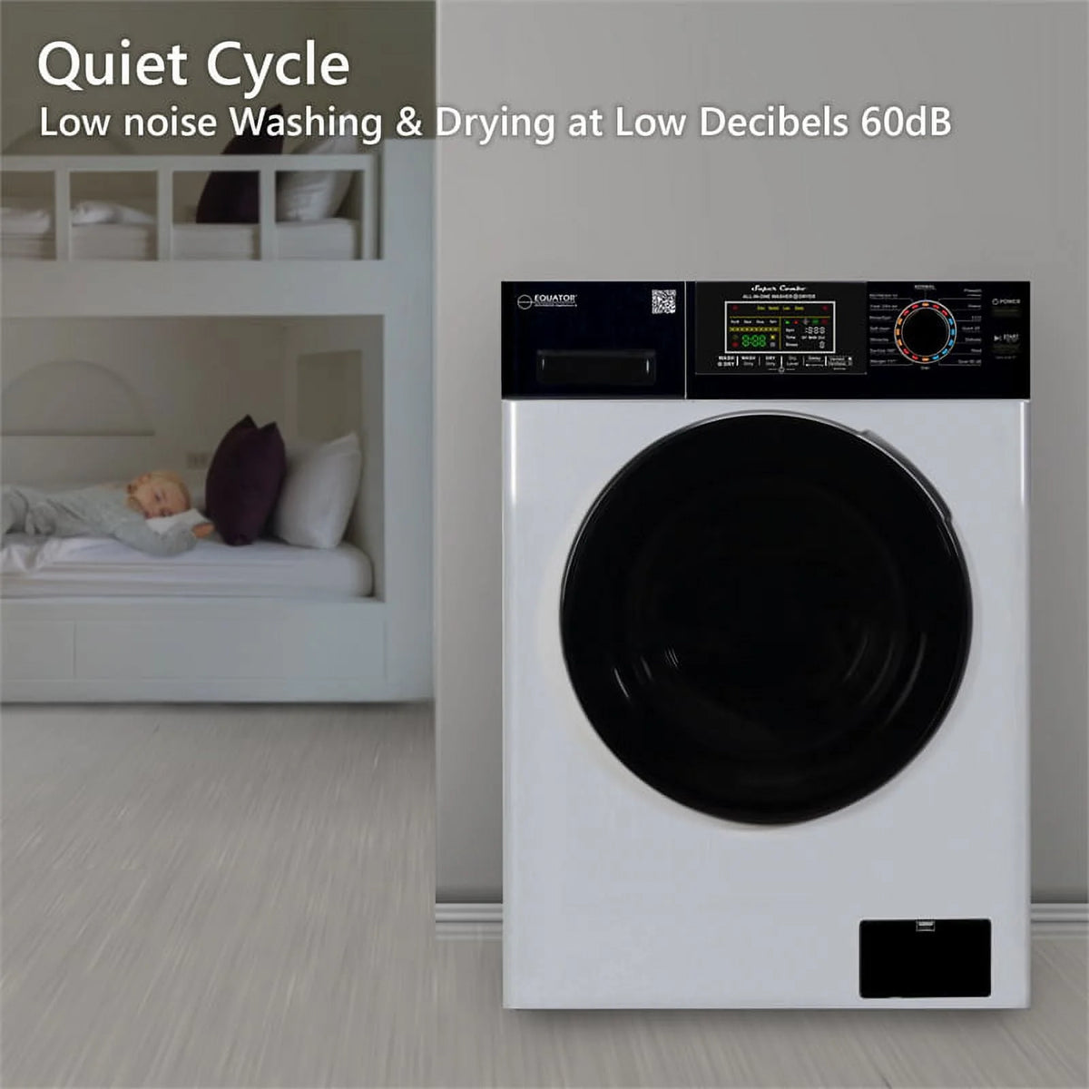 110V 18 lbs Combo Washer Dryer Z224136