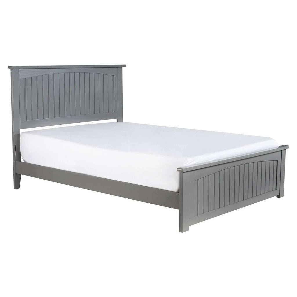 Twin XL Traditional Bed with Foot Board in Grey T85151