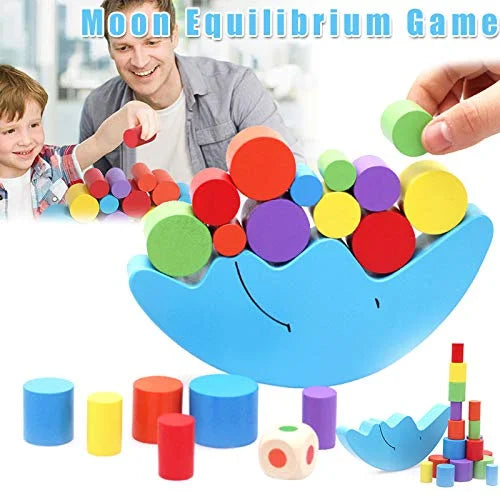 Wooden Baby Toys Balance Stacking Blocks Educational Toys M94446