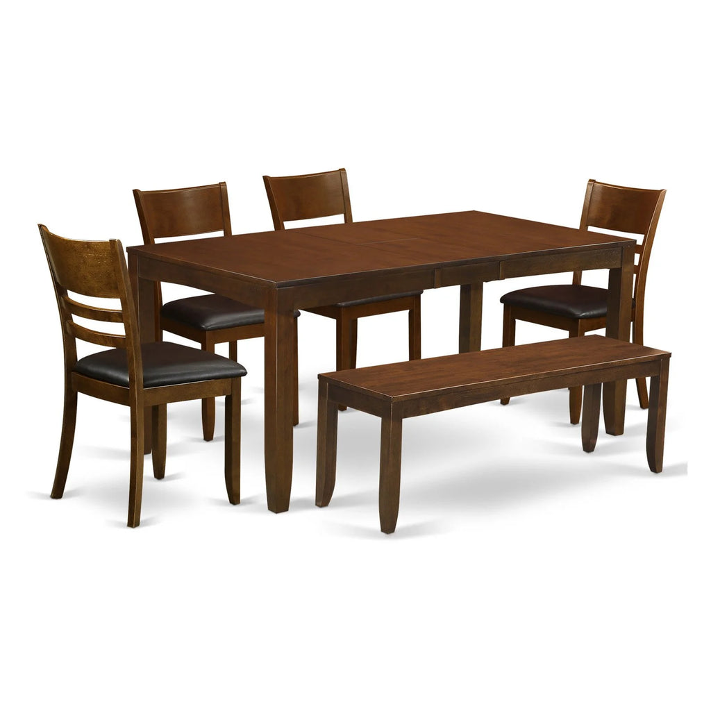 6 Piece Extension Dining Table Set E4205