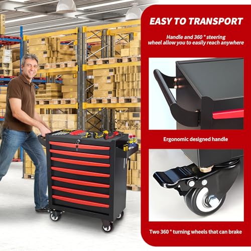 5 Drawer Metal Rolling Tool Chest X7695