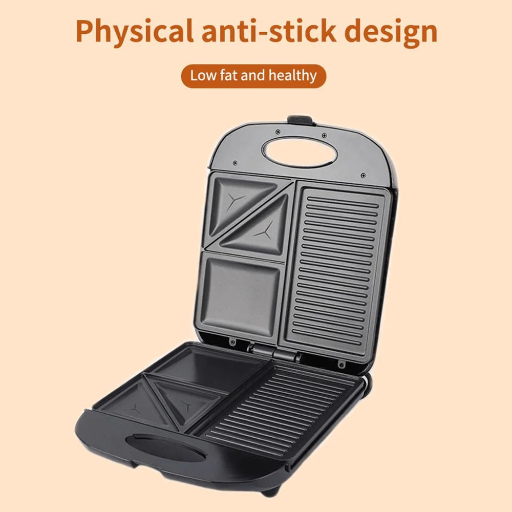 1400W Non-Stick 3in1 Electric Grill Waffle Maker G6968