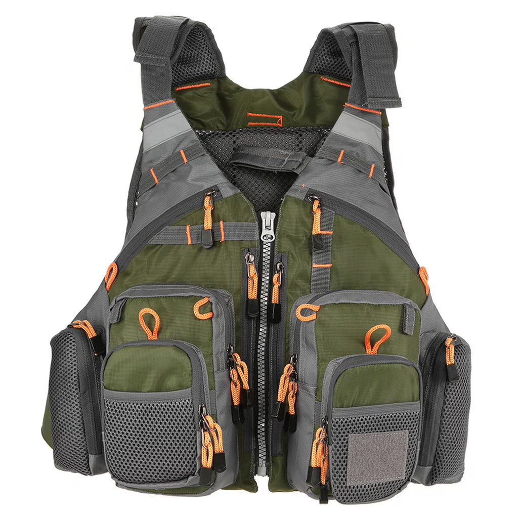 Outdoor Padded Fishing Life Jacket Swimming Sailing Waistcoat Utility Vest Floatation Device C861020