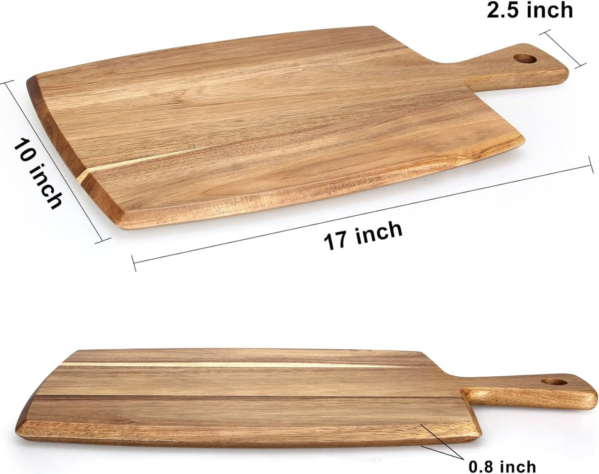 Acacia Wood Cutting Board with Handle Q2817