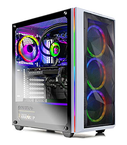 White AMD Ryzen 7 3700X RTX 3070 8G 1TB SSD 16GB DDR4 Gaming Desktop S840