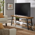 Rustic Wood and Metal TV Stand T445