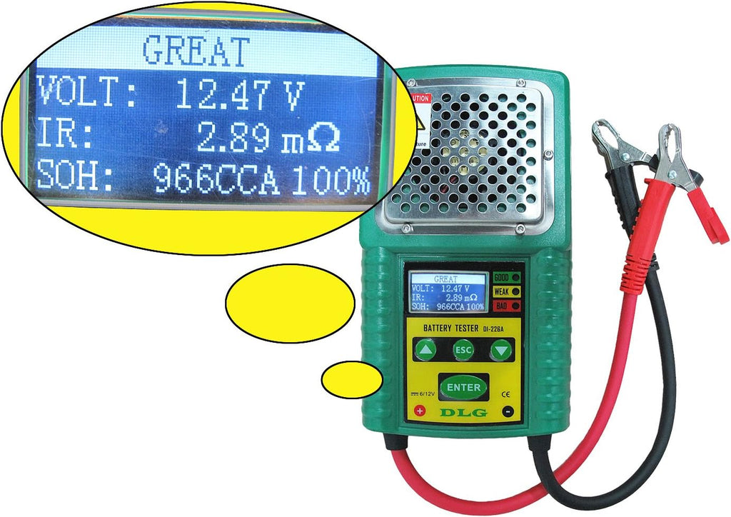LCD Indication Lead-Acid Battery Tester G9014