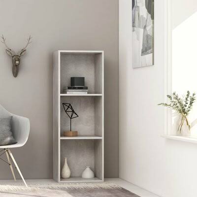 Concrete Gray Standard Bookcase F7189