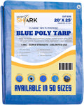 Heavy Duty Waterproof 20x20 Feet 5 Mil Poly Tarp with Metal Grommets V365023