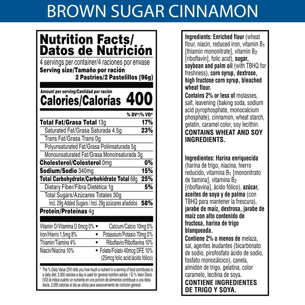 Frosted Brown Cinnamon Sugar Toaster Pastries (Pack of 24) K68704
