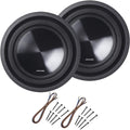 Single 4 Ohm 700 Watt Subwoofers with Sub Install Kit Package W6545