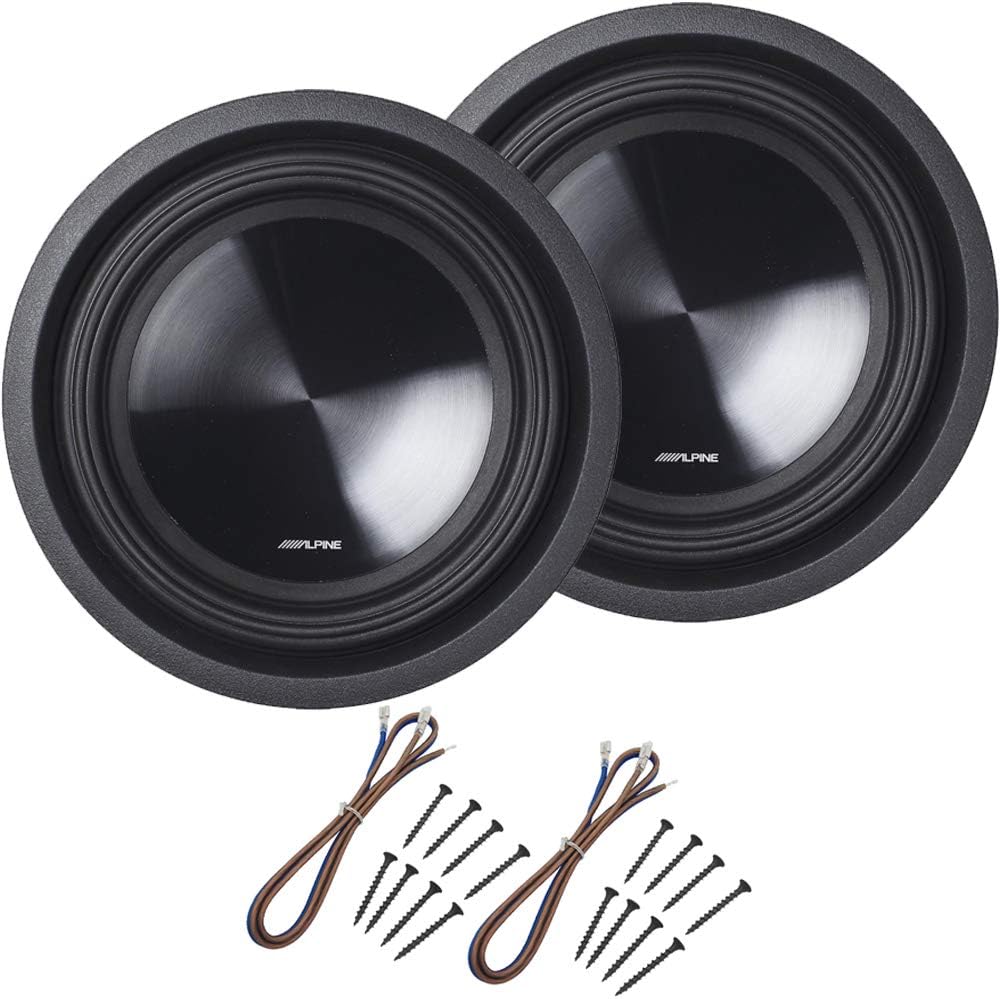 Single 4 Ohm 700 Watt Subwoofers with Sub Install Kit Package W6545